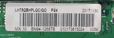 MAIN PARA PANTALLA PROFESIONAL  SAMSUNG ORIGINAL  / NUMERO DE PARTE BN94-12687B / BN41-02616B / BN97-13642B / BN9412687B / PANEL CY-GM075FGLVZH / MODELO LH75QBHPLGC/GO - Imagen 2